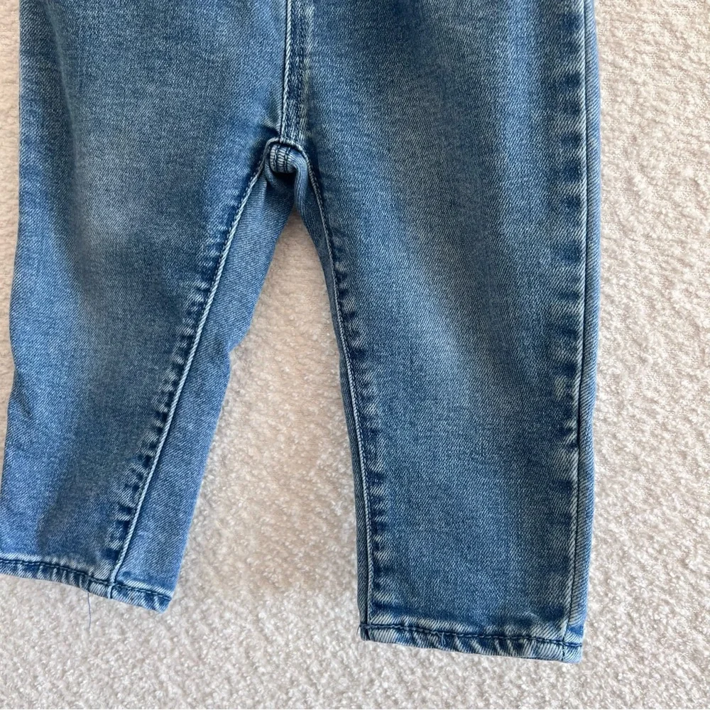 Zara Infant Soft Stretch Blue‎ Denim Elastic Waist Jeans Size 18-24 Months